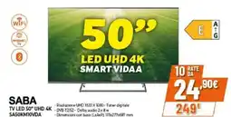 Expert Saba tv led 50" uhd 4K SA50KM10VDA offerta