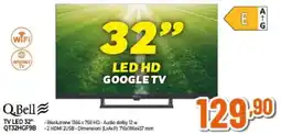 Expert Q.bell tv led 32" QT32HGF9B offerta