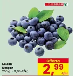 Eurospar Mirtilli Despar offerta