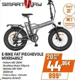 Expert Smart way e-bike fat pieghevole MIXR548SLT offerta
