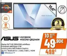Expert Asus vivobook M1502NA-QBQ046W offerta