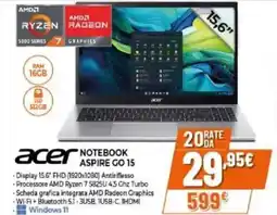 Expert Acer notebook aspire go 15 offerta