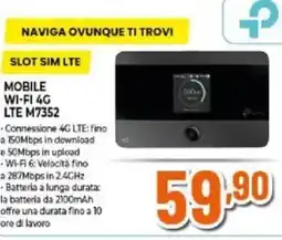 Expert Tp-link mobile wi-fi 4G LTE M7352 offerta