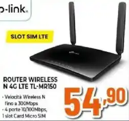 Expert Tp-link router wireless N 4G LTE TL-MR150 offerta