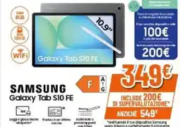 Expert Samsung Galaxy Tab S10 FE offerta