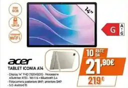 Expert Acer tablet iconia A14 offerta