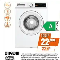 Expert Dikom lavatrice DKW910ATI offerta