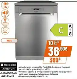 Expert Hotpoint ariston lavastoviglie HA2FFC14BX offerta