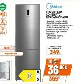 Expert Midea frigorifero combinato MDRB424FGD460E offerta