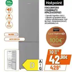 Expert Hotpoint frigorifero combinato HPK25403XP5E1 offerta