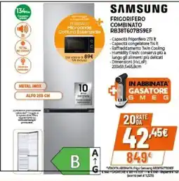 Expert Samsung frigorifero combinato RB38T607BS9EF offerta