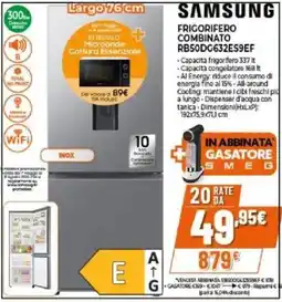 Expert Samsung frigorifero combinato RB50DG632ES9EF offerta
