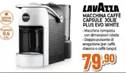 Expert Lavazza macchina caffè capsule jolie plus evo white offerta