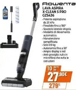 Expert Rowenta lava aspira x-clean 5 pro GZ5436 offerta
