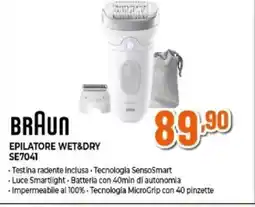 Expert Braun epilatore wet&dry SE7041 offerta
