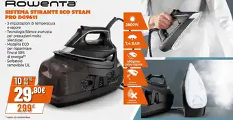 Rowenta sistema stirante eco steam pro DG9611