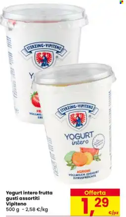 Eurospar Yogurt intero frutta Vipiteno offerta