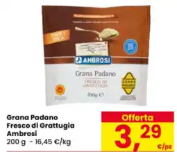 Eurospar Grana Padano Fresco di Grattugia Ambrosi offerta