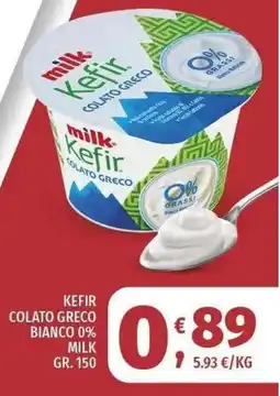 Vivo Supermercati Kefir colato greco bianco 0% milk offerta