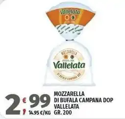 Vivo Supermercati Mozzarella di bufala campana dop vallelata offerta