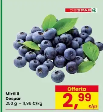 Eurospar Mirtilli offerta