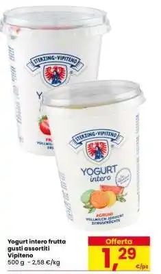 Eurospar Yogurt intero frutta gusti assortiti offerta