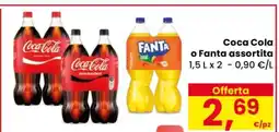 Eurospar Coca Cola o Fanta assortita offerta