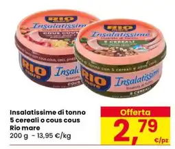 Eurospar Insalatissime di tonno 5 cereali o cous cous offerta