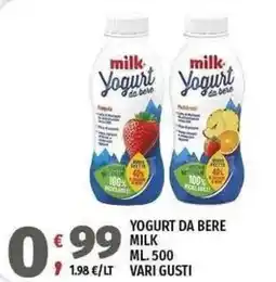 Vivo Supermercati Yogurt da bere milk offerta