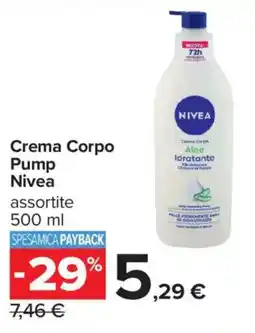 Carrefour Iper Crema Corpo Pump Nivea offerta