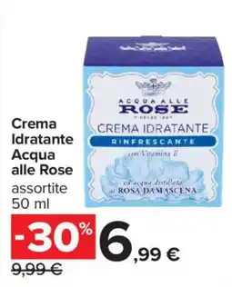 Carrefour Iper Crema Idratante Acqua alle Rose offerta