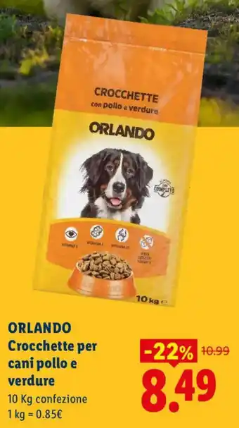 ORLANDO Crocchette per cani pollo e verdure