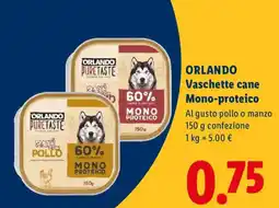 Lidl ORLANDO Puretaste Paté Mono-proteico offerta