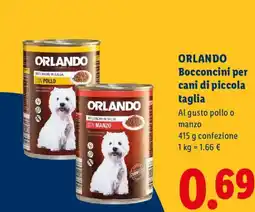 Lidl ORLANDO Bocconcini per cani di piccola taglia offerta