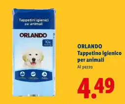 Lidl ORLANDO Tappetino igienico per animali offerta