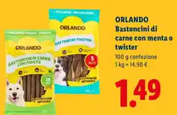 Lidl ORLANDO Bastoncini di carne con menta o twister offerta