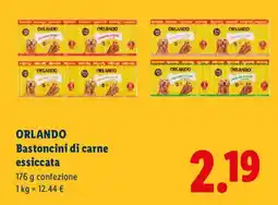 Lidl ORLANDO Bastoncini di carne essiccata offerta