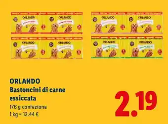 Lidl ORLANDO Bastoncini di carne essiccata offerta