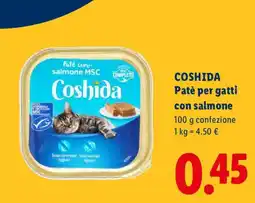 Lidl Coshida Patè per gatti con salmone offerta