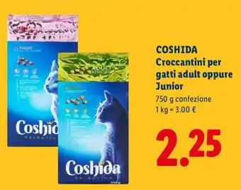 COSHIDA Croccantini per gatti adult oppure Junior