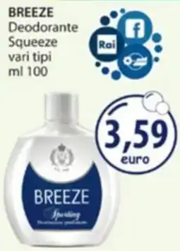 Acqua & Sapone BREEZE Deodorante Squeeze offerta