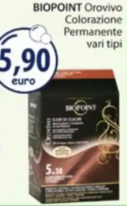 Acqua & Sapone BIOPOINT Orovivo Colorazione Permanente offerta