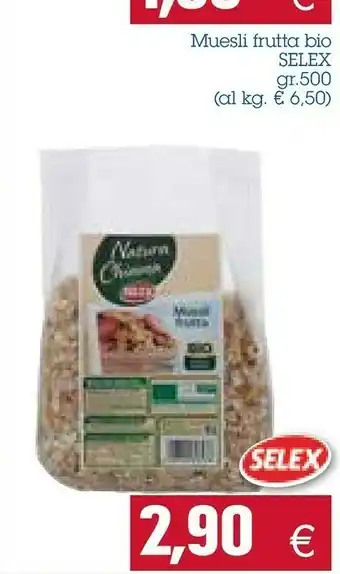 Emi Supermercati Selex - muesli frutta bio natura chiama 500 g(ml) offerta
