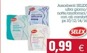 Assorbenti ultra giorno/ notte/ anatomici/ con ali