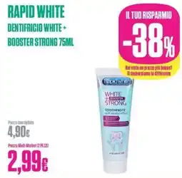 Medi-Market Rapid White Dentifricio White + Booster Strong offerta