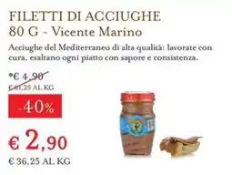 Eataly Filetti di acciughe Vicente Marino offerta