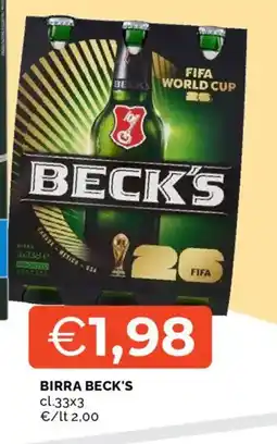 Mercatò Birra beck's offerta