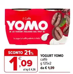 Iperal YOGURT YOMO caffè offerta