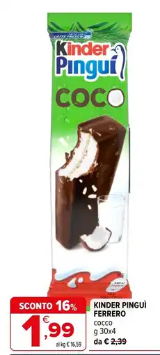 Iperal Kinder Pinguì Cocco offerta