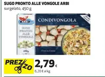 Coop Condivongola sugo pronto alle vongole 450 g(ml) offerta